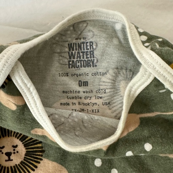 Winter Water Factory Organic Cotton Lion Romper Size 0-3 months - Picture 4 of 4